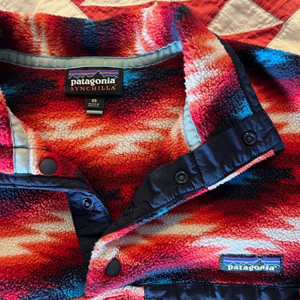 Vintage Patagonia Synchilla 3/4 Snap Fleece Jacket